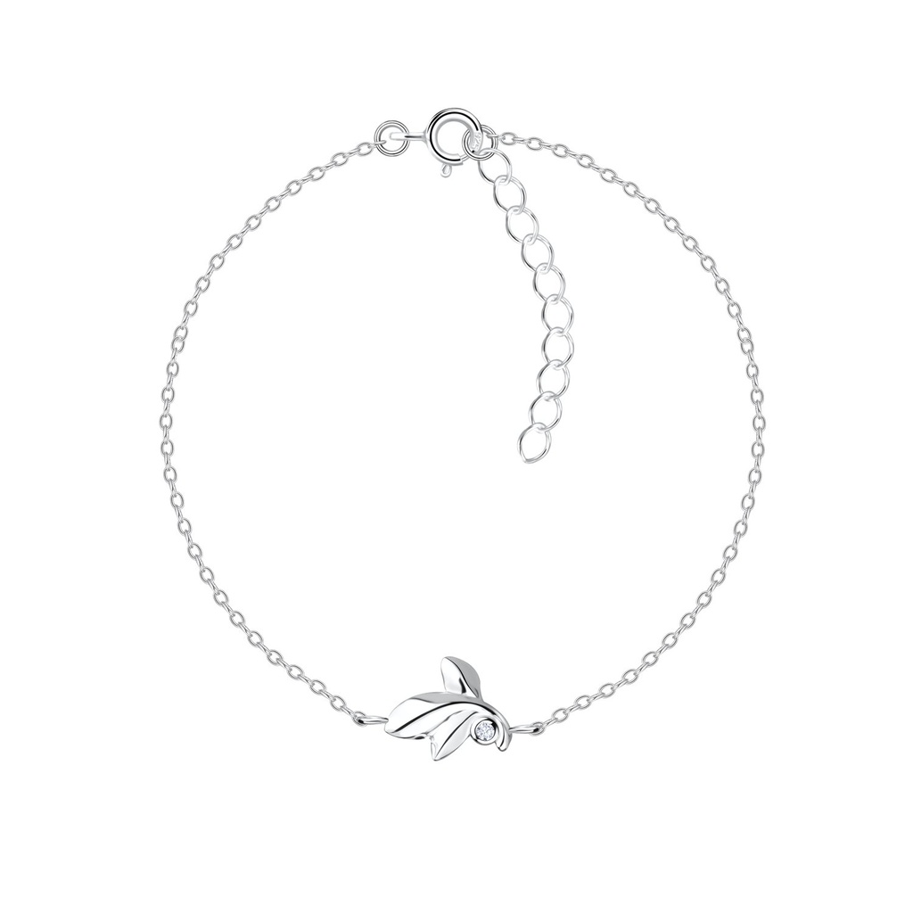 Silver Leaf Bracelet