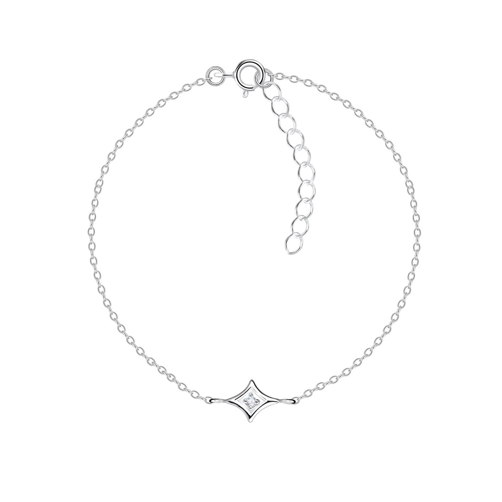 [10021833] Bracelet géométrique en argent