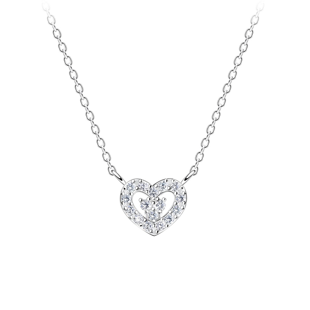 [10021866] Collier cœur en argent