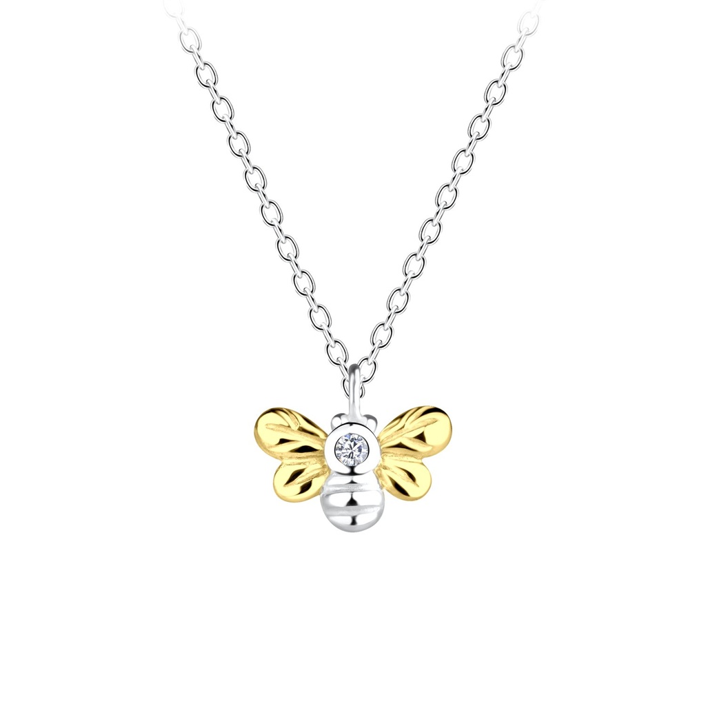 Collier abeille en argent