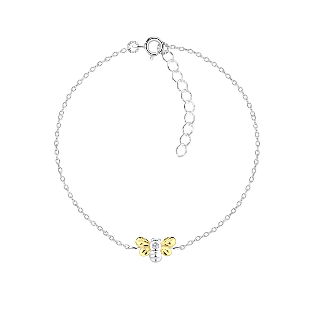 Silver Bee Bracelet