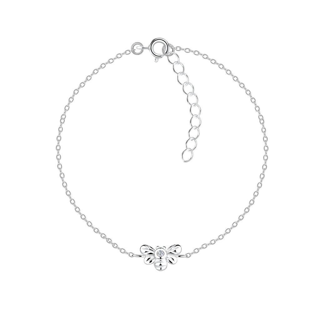Bracelet abeille en argent