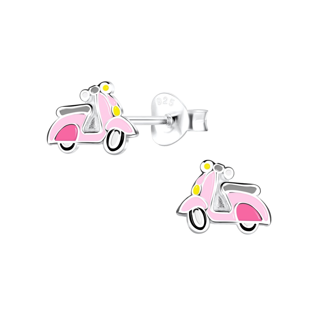 Puces d'oreilles trottinettes en argent