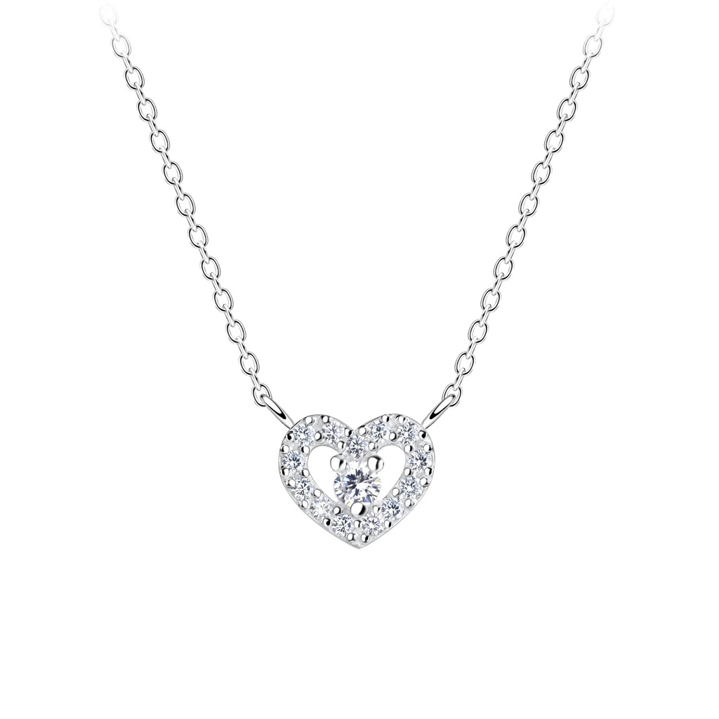 [10021867] Collier cœur en argent