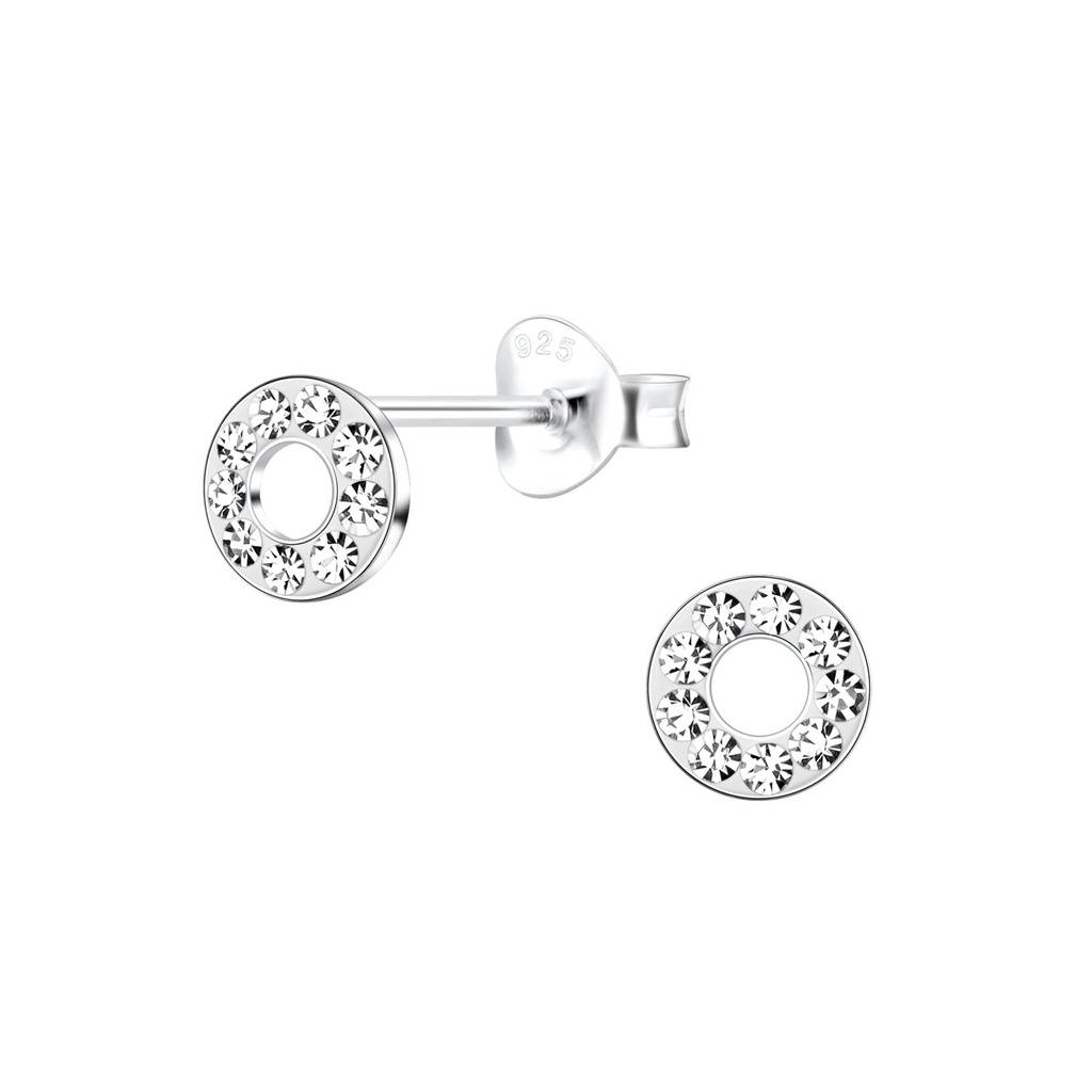 Puces d'oreilles cercle en argent