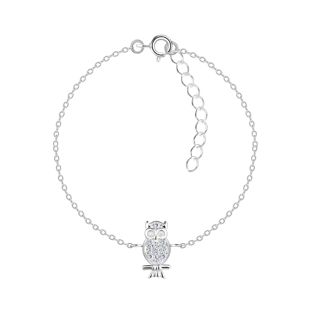 Silver Owl Bracelet