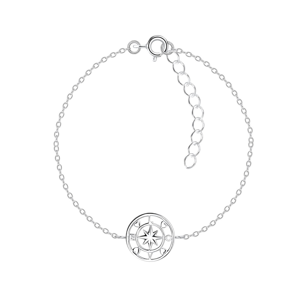 [10013917] Bracelet boussole amour en argent