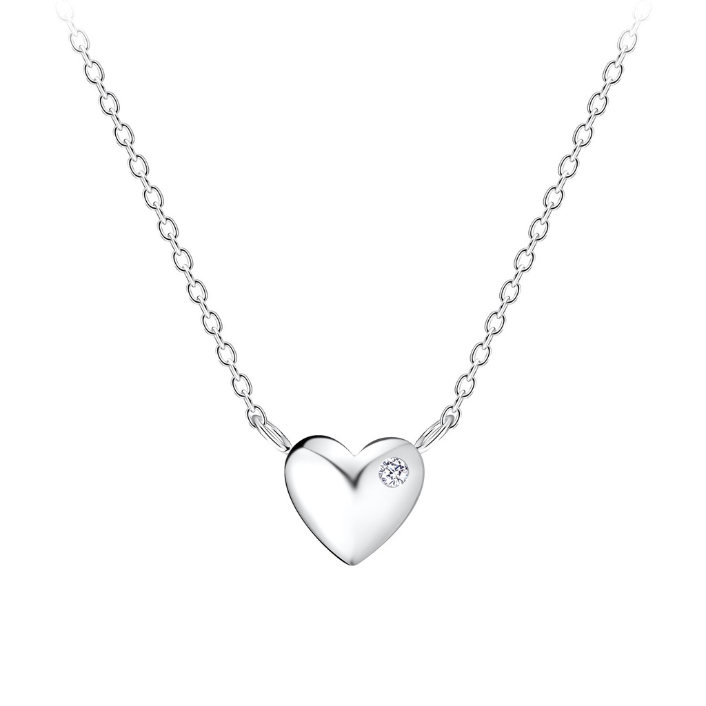 [10014245] Collier cœur en argent