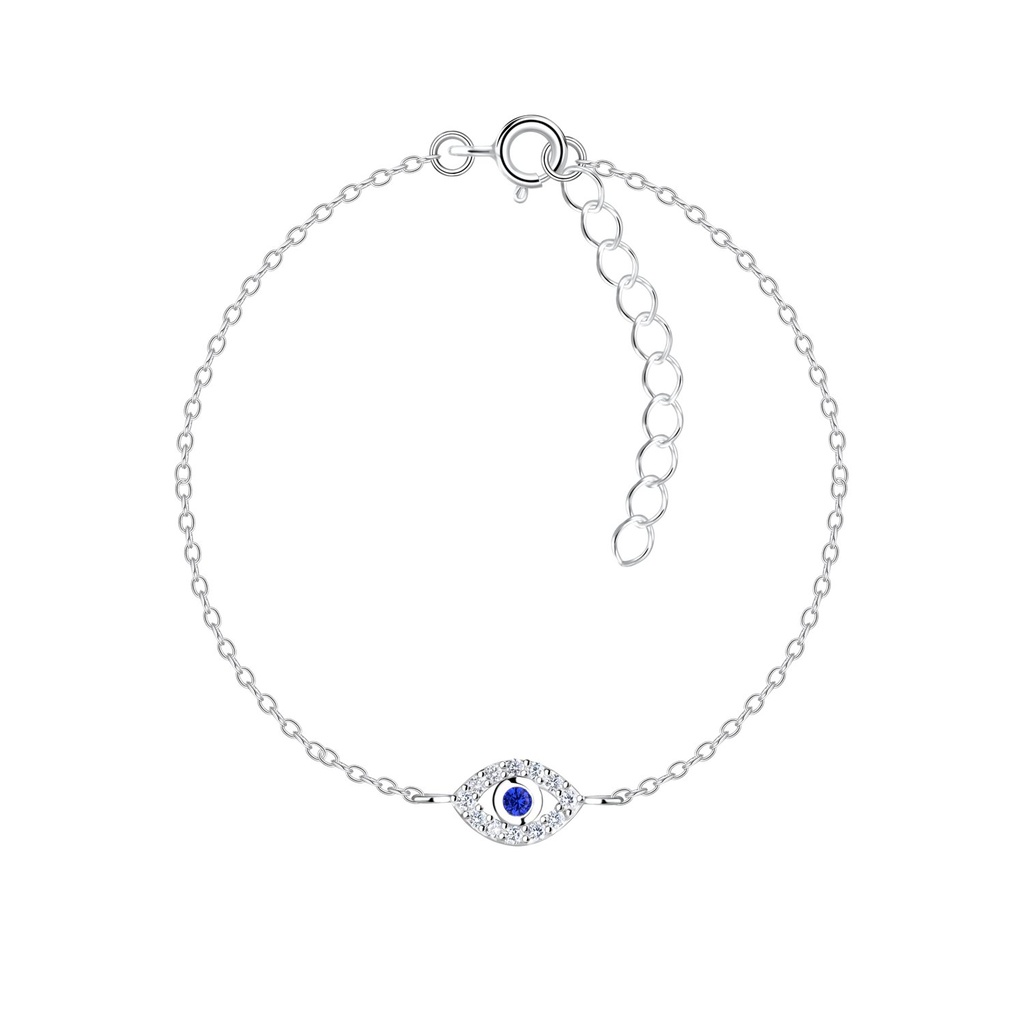 Bracelet œil protecteur en argent