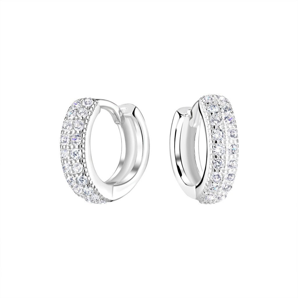 Créoles huggie en argent 13 mm