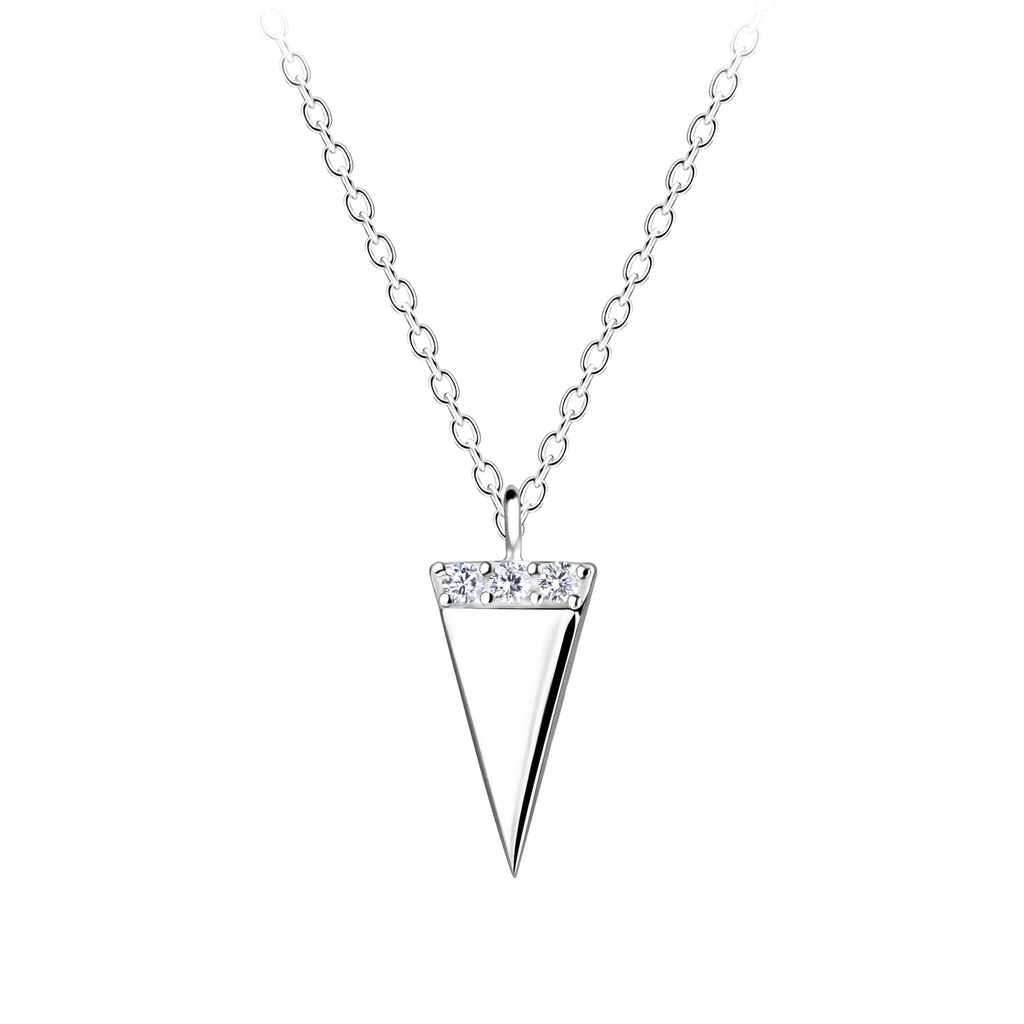 Collier triangle en argent