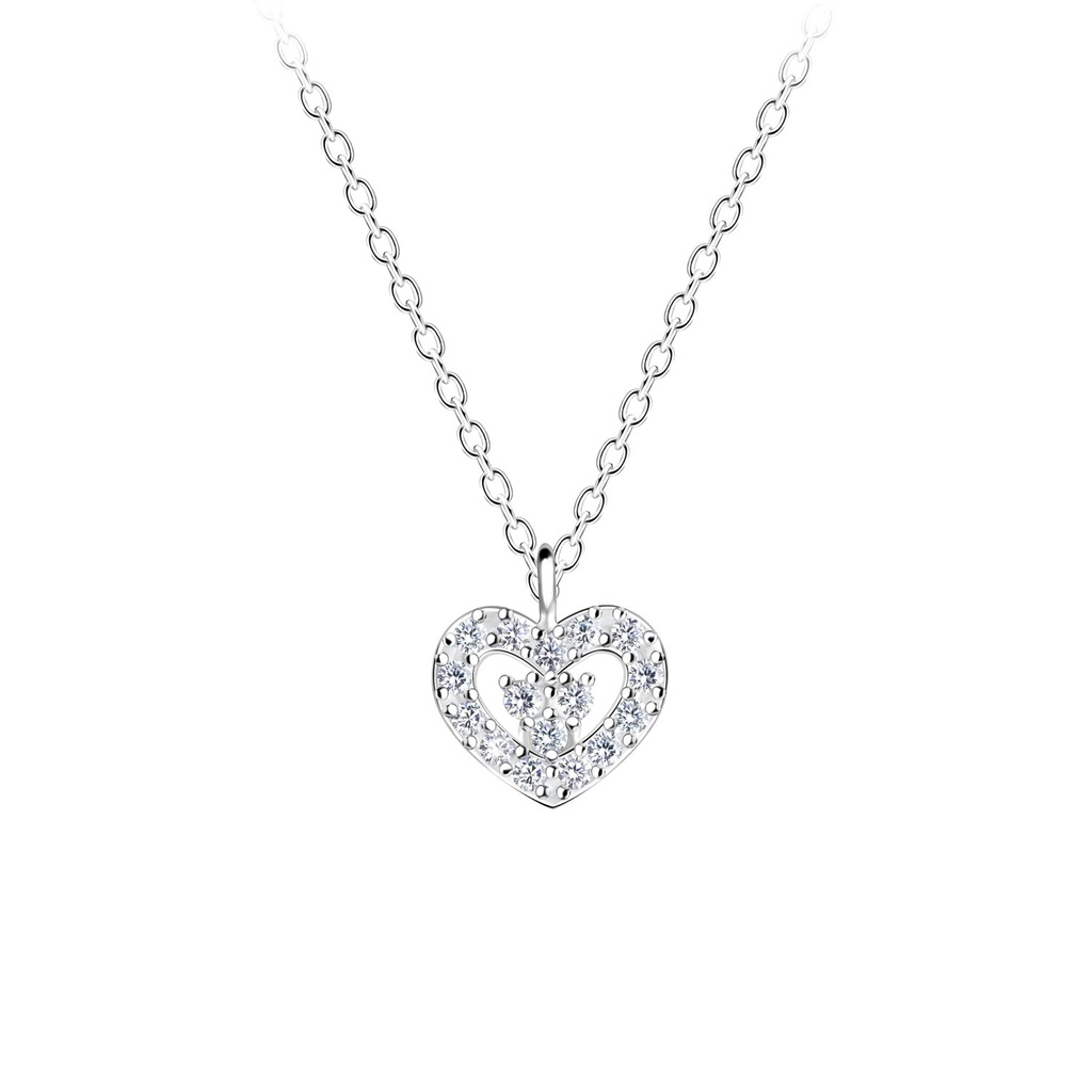 Collier cœur en argent