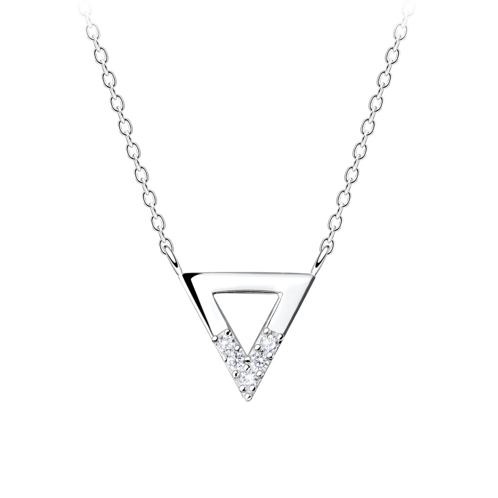 Collier triangle en argent