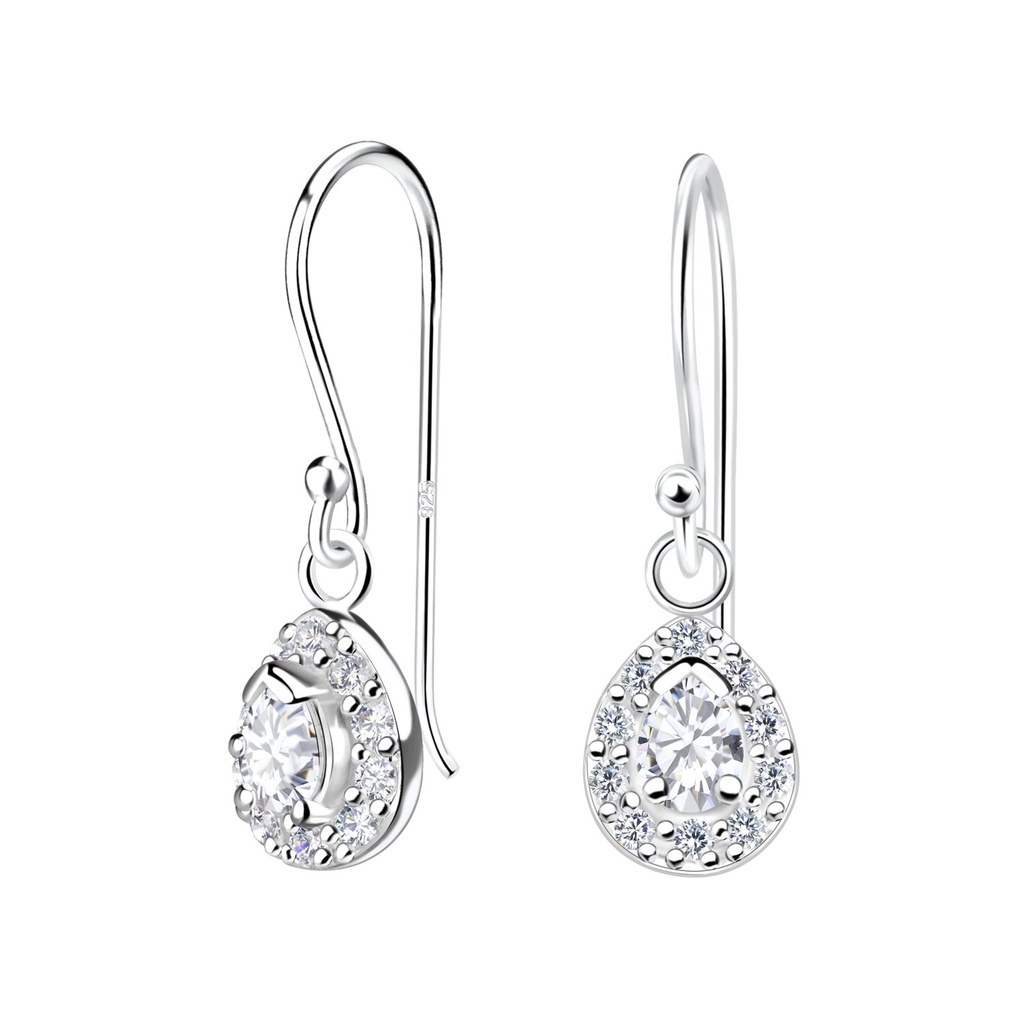 Silver Tear Drop Earrings