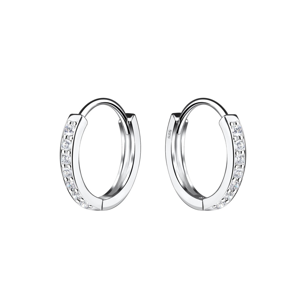 Créoles huggie en argent 13 mm