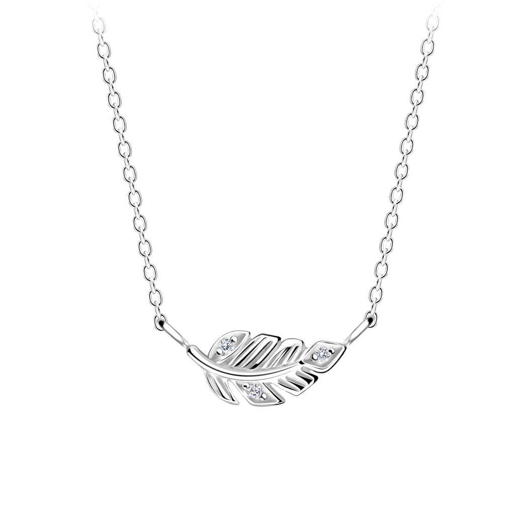 Silver Leaf Necklace