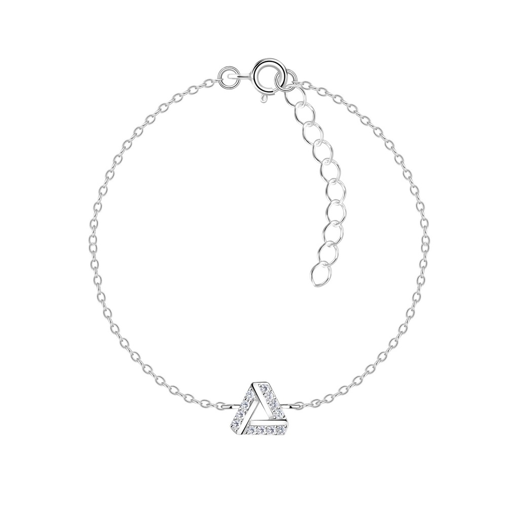 [10016213] Silver Triangle Bracelet