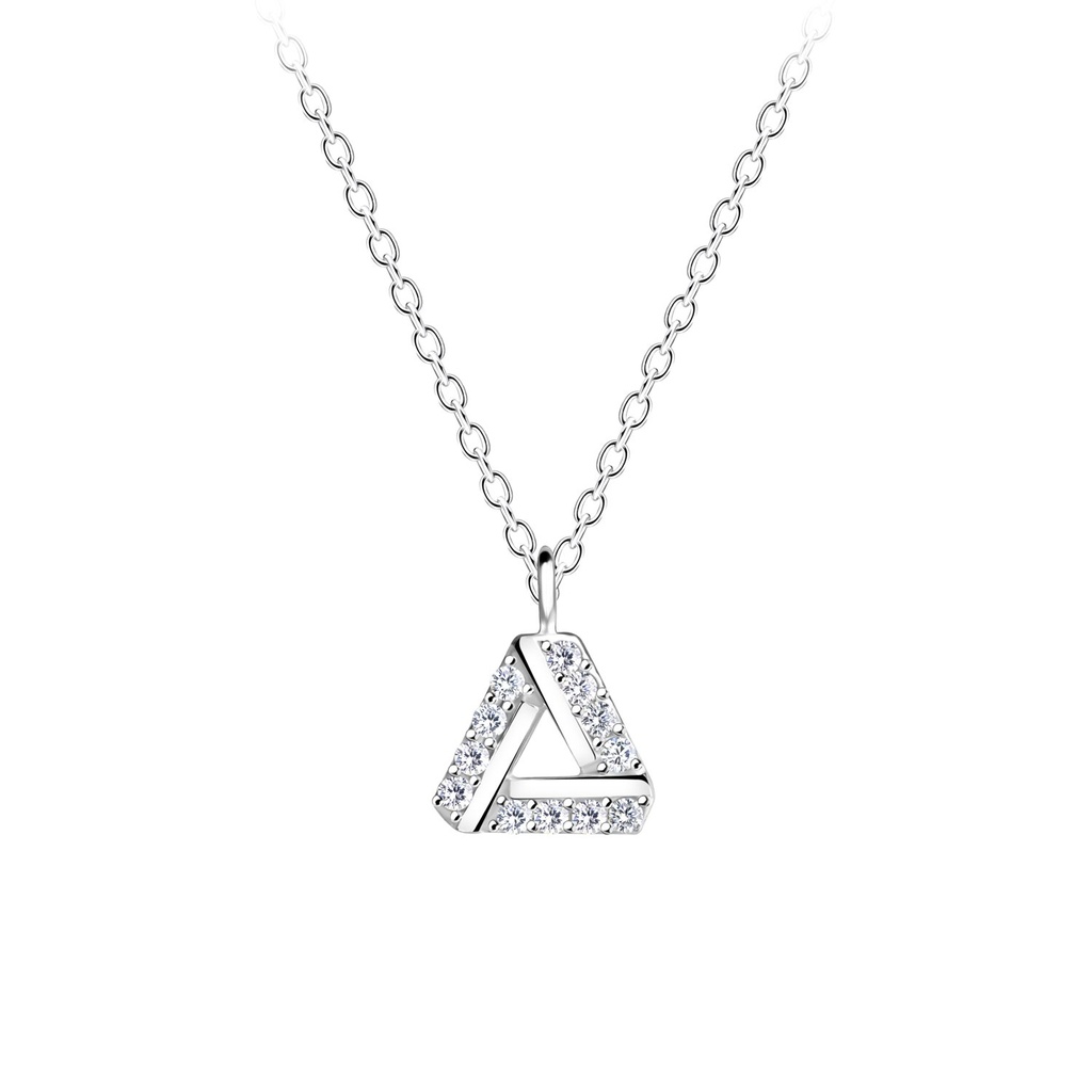 Collier triangle en argent