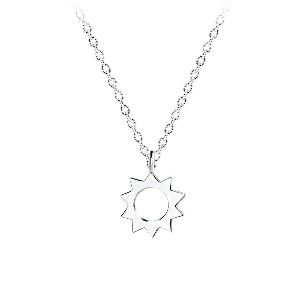 Silver Sun Necklace