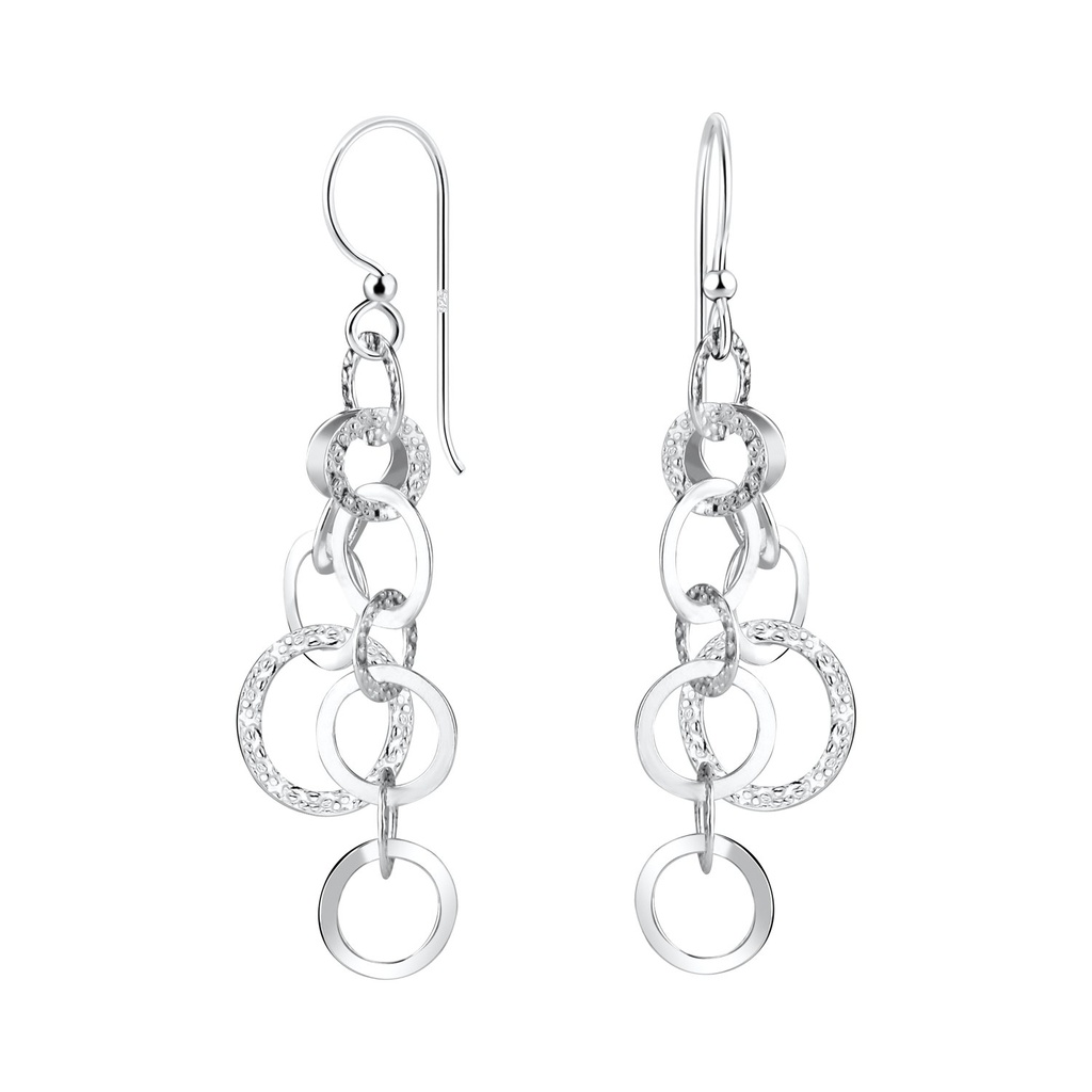 Silver Circle Earrings