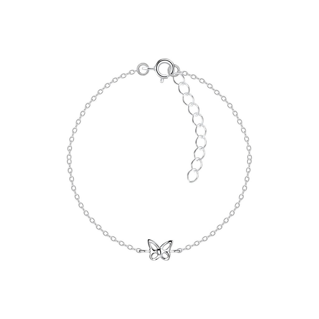 Bracelet papillon en argent