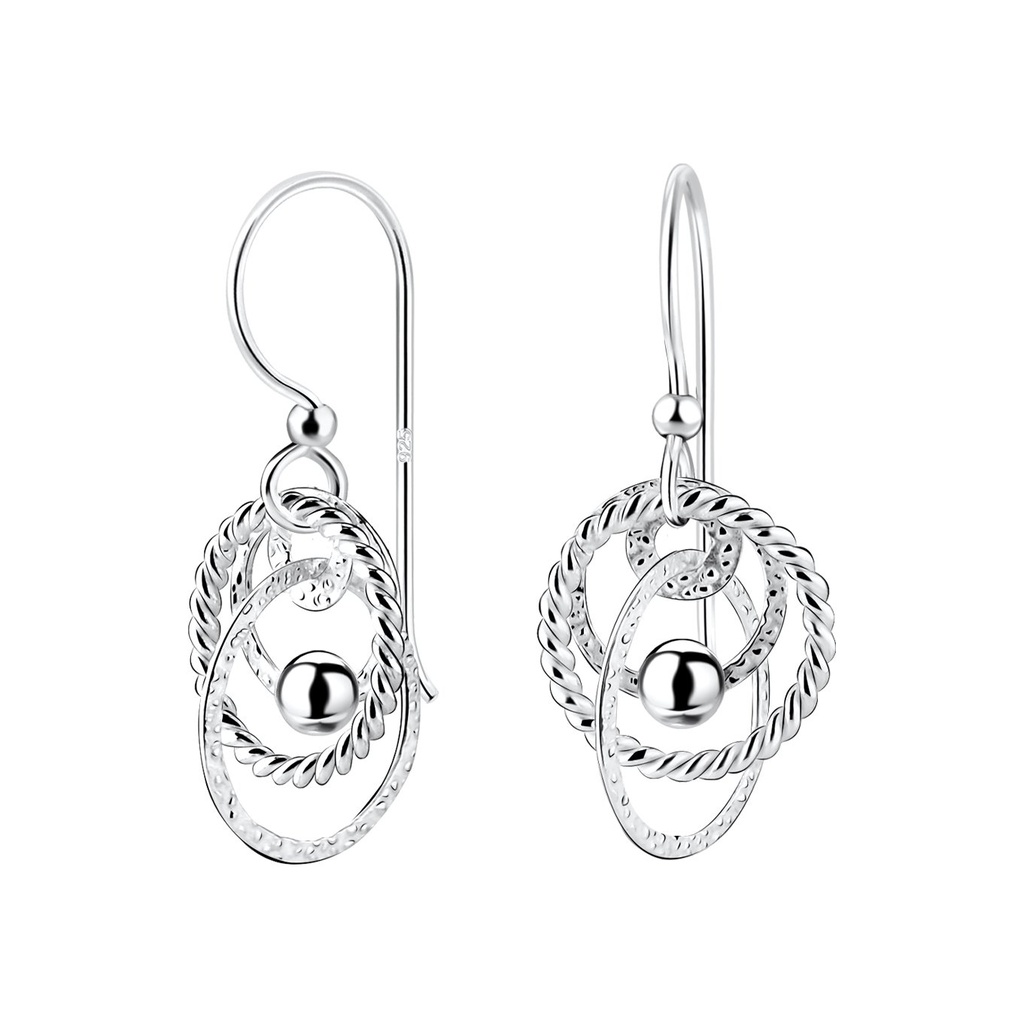 [10011066] Boucles d'oreilles cercle en argent
