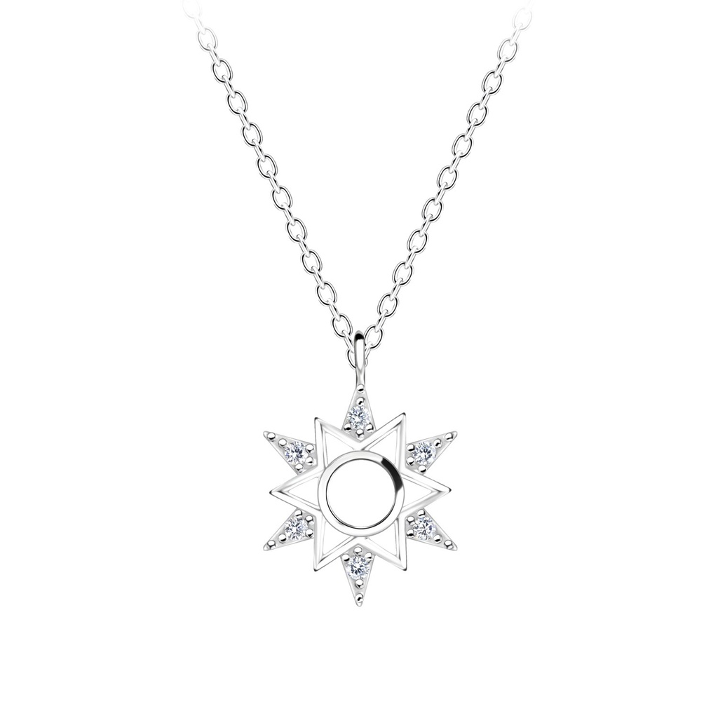 Silver Sun Necklace