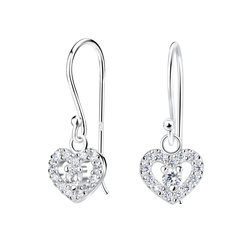 Silver Heart Earrings