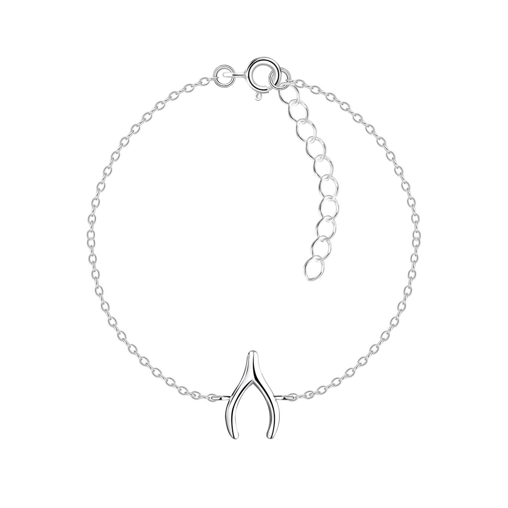 Silver Wishbone Bracelet