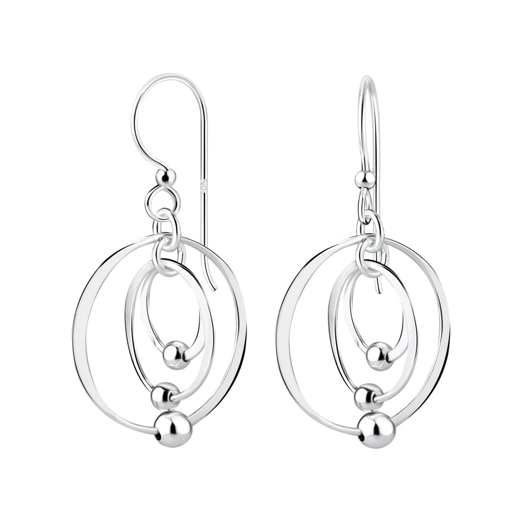 Silver Circle Earrings