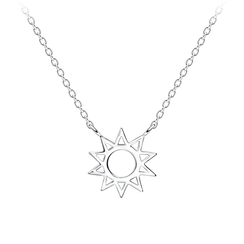 Silver Sun Necklace
