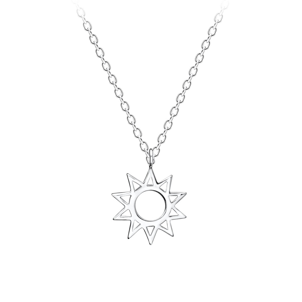 Silver Sun Necklace