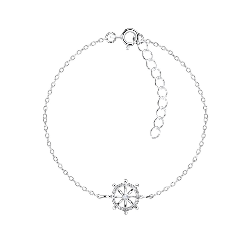 [10016368] Silver Wheel Bracelet