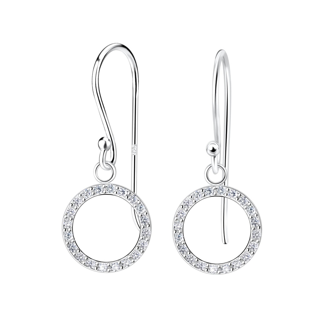 Silver Circle Earrings