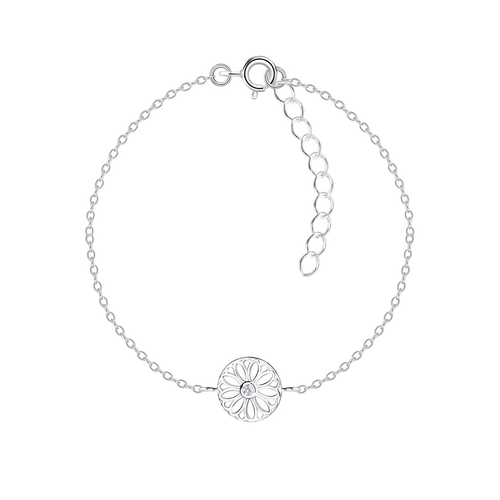 Silver Flower Bracelet