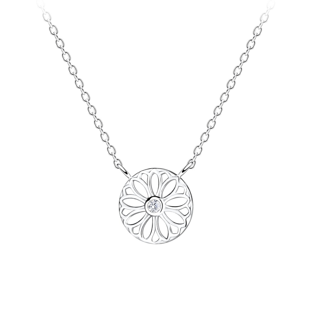 Silver Flower Necklace
