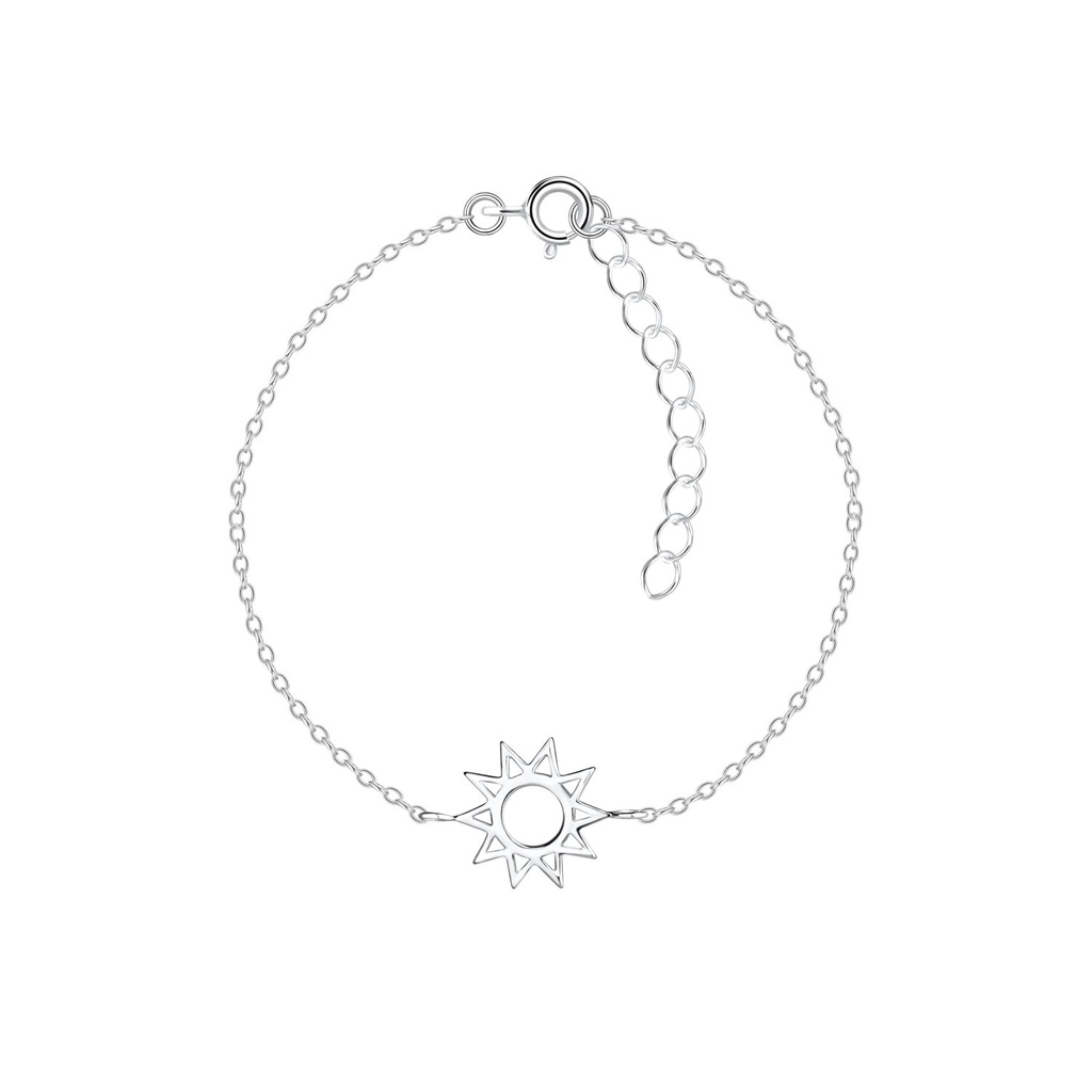 [10016362] Silver Sun Bracelet