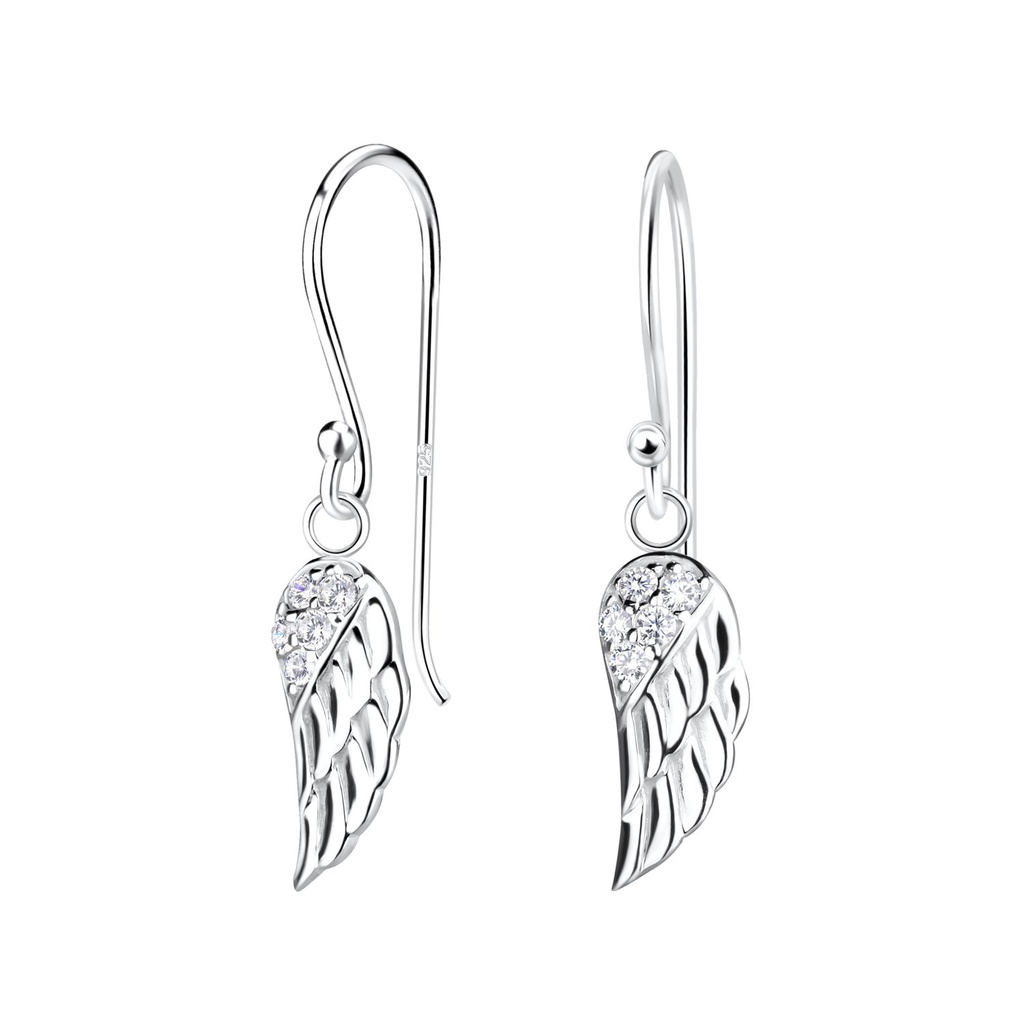 [10020587] Boucles d'oreilles aile en argent