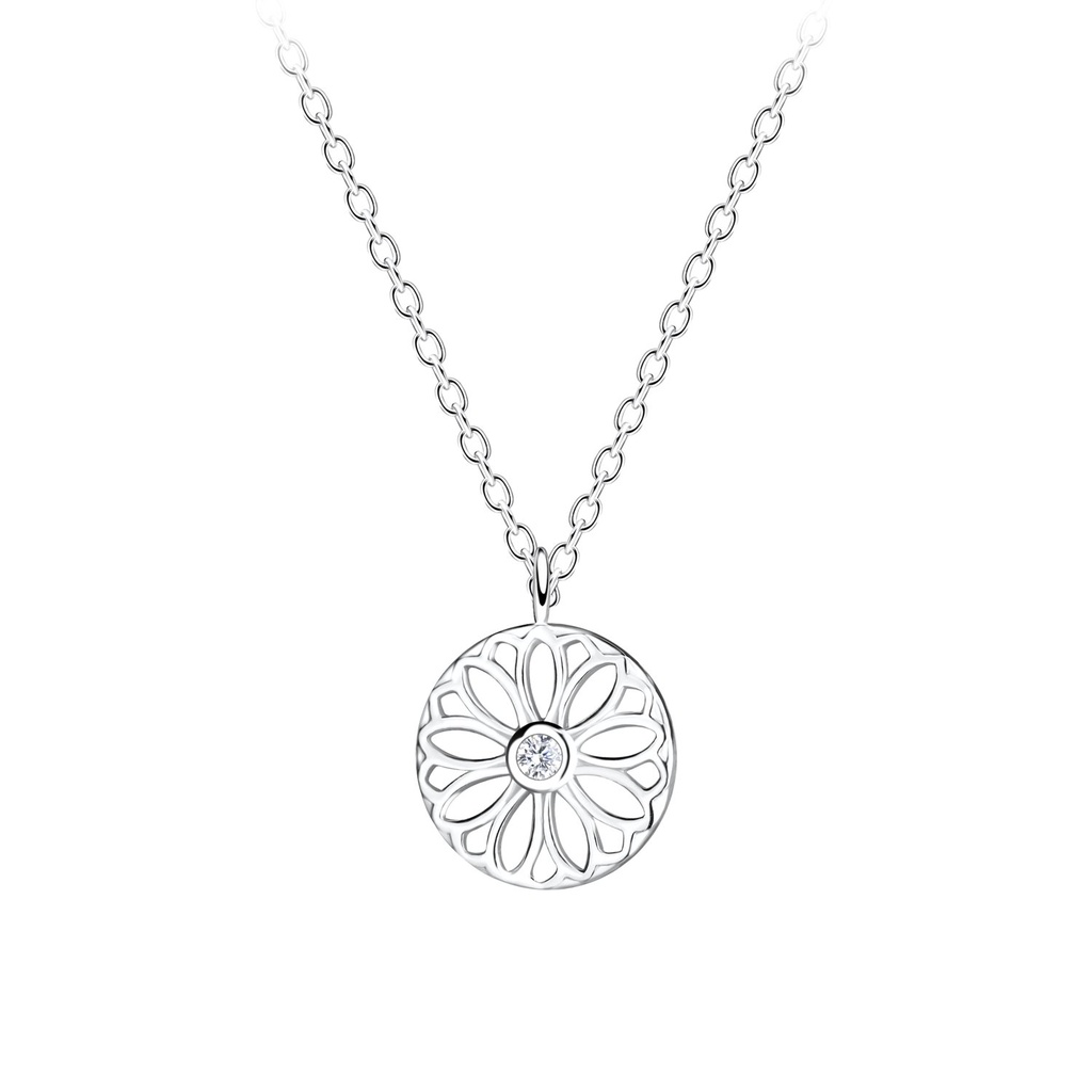 Silver Flower Necklace