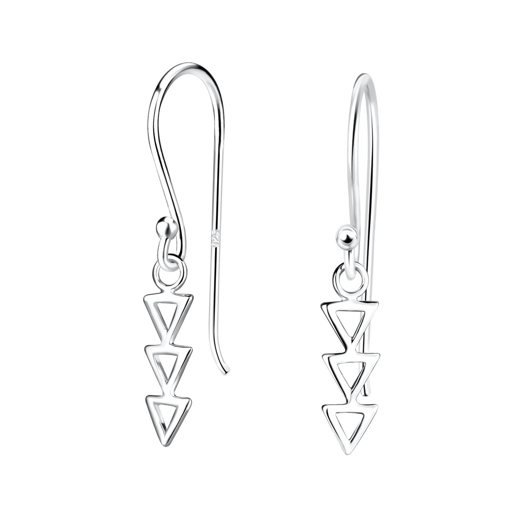 Silver Geometric Earrings