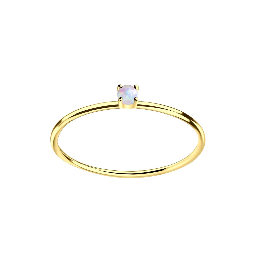 [10015787] Bague opale en argent 2 mm (EU 49 / US 5)