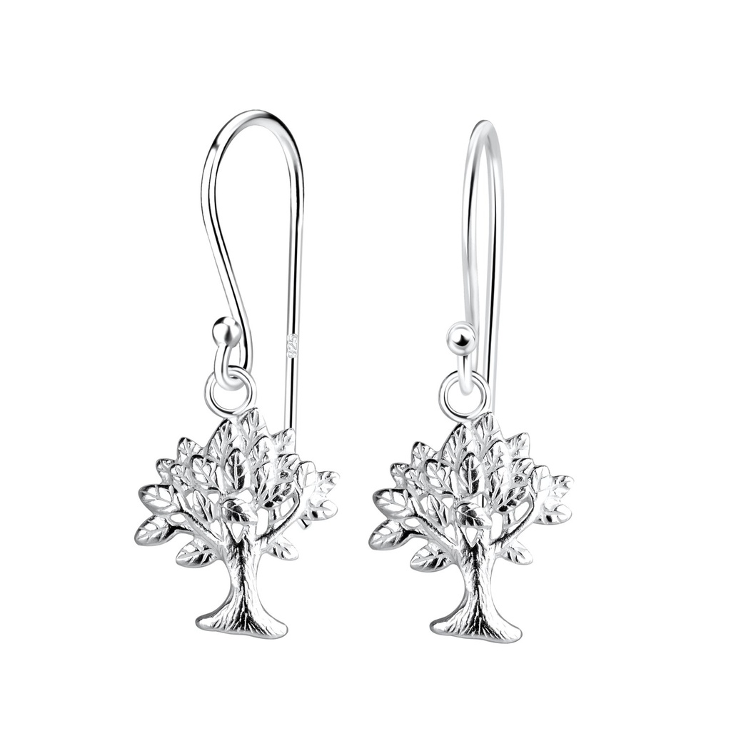 Silver Tree Of Life Earrings