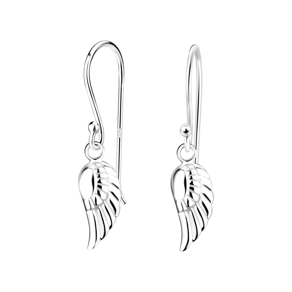 Boucles d'oreilles aile en argent