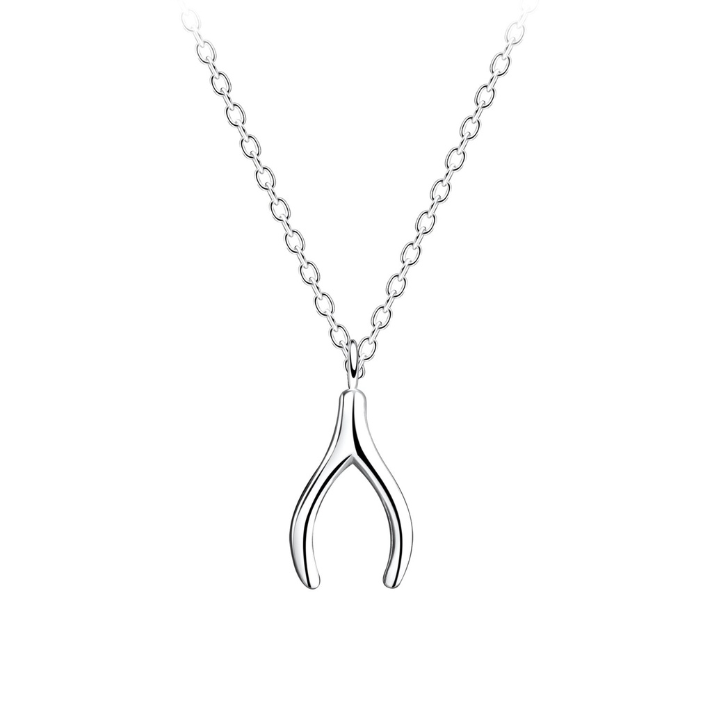 Collier wishbone en argent