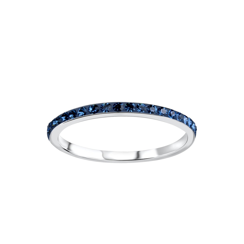 Bague jonc en argent cristal