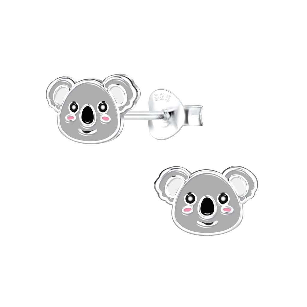 Puces d'oreilles koala en argent