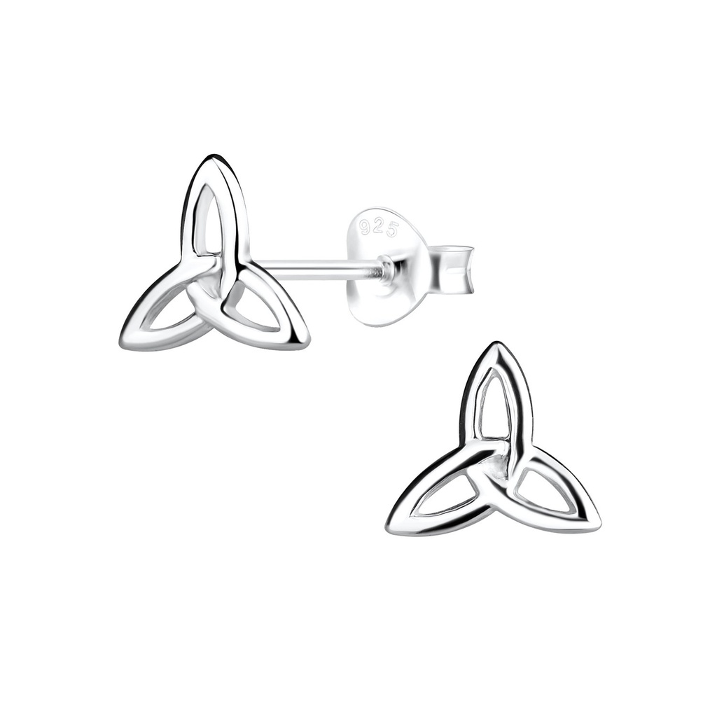 Silver Celtic Stud Earrings