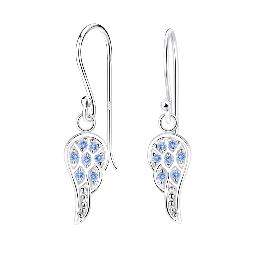 Boucles d'oreilles aile en argent