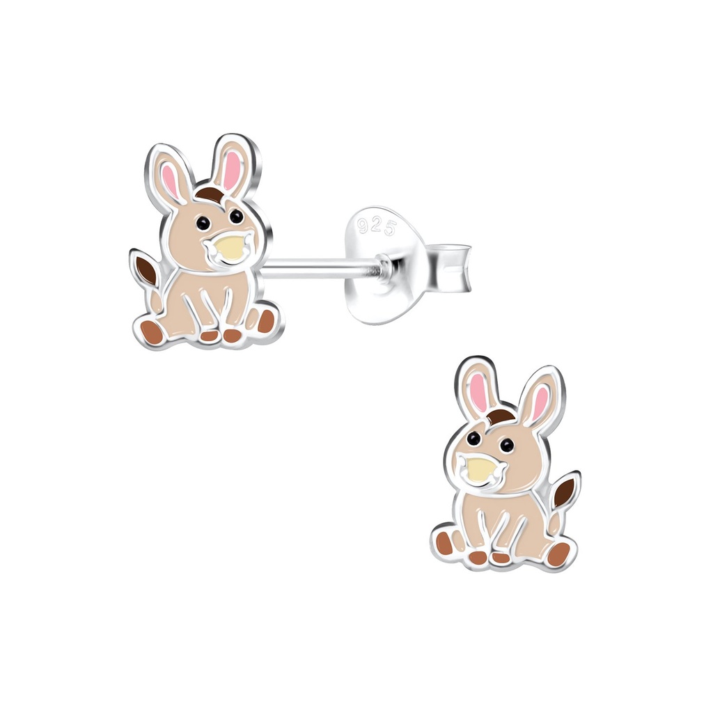[10018493] Puces d'oreilles âne en argent