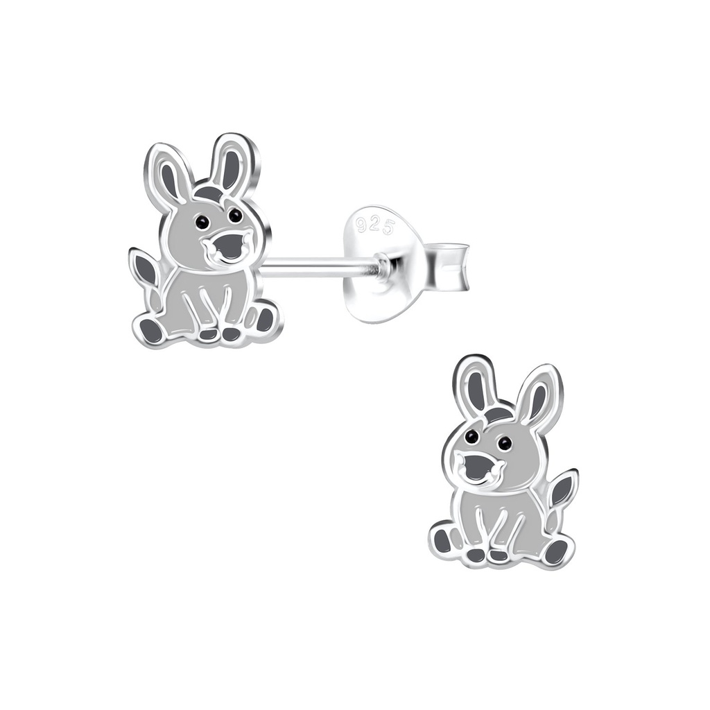 Puces d'oreilles âne en argent